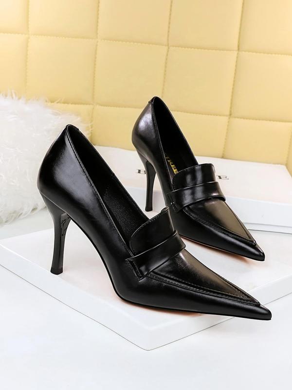 Women's Elegant Solid Color Pointed Toe Minimalist Heels, Fashionable High Heels for Party, Wedding Decor, Trendy All-match Heeled Shoes for Women & Girls