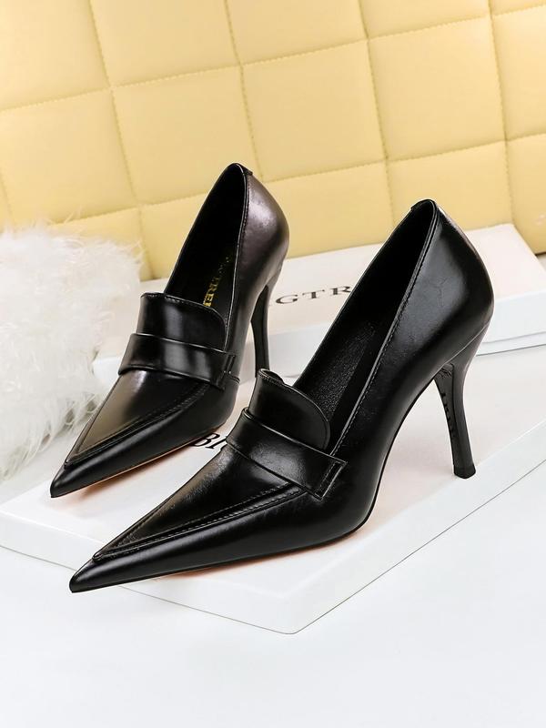 Women's Elegant Solid Color Pointed Toe Minimalist Heels, Fashionable High Heels for Party, Wedding Decor, Trendy All-match Heeled Shoes for Women & Girls