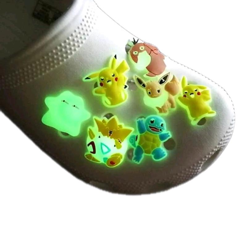 Pokemoned Croc Shoe Charms - Glow in the Dark Shoe - Footwear (27pcs)