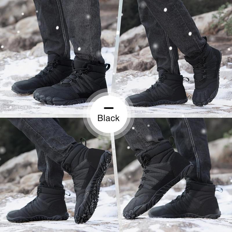 Mens Winter Snow Boots Shoes Minimalist Womens Boots Warm Ankle Booties