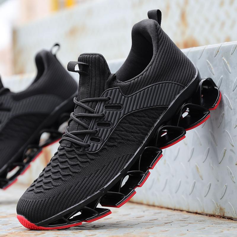 Men's Blade Sneakers Casual Lace up Low Top Gym Shoes, Comfortable  Lightweight Breathable Sports Running Shoes, Perfectfor Daily and Outdoor Sport