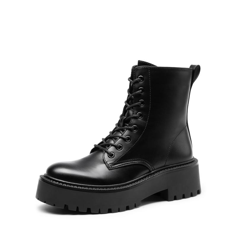 DREAM PAIRS Chunky Non-Slip Combat Ankle Boots