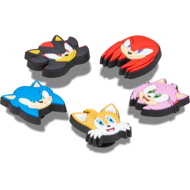 Crocs Jibbitz Sonic The Hedgehog Character Shoe Charms 5-Pack