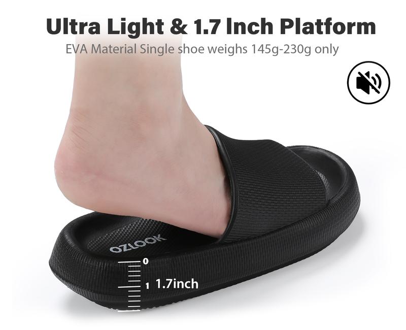 Ultra Comfy Unisex Slippers - Breathable Open-Toe Non-Slip Soft EVA Sole Slides for Men's & Women's Indoor Activities - Soft, Lightweight, and Cozy for Lounging Around the House