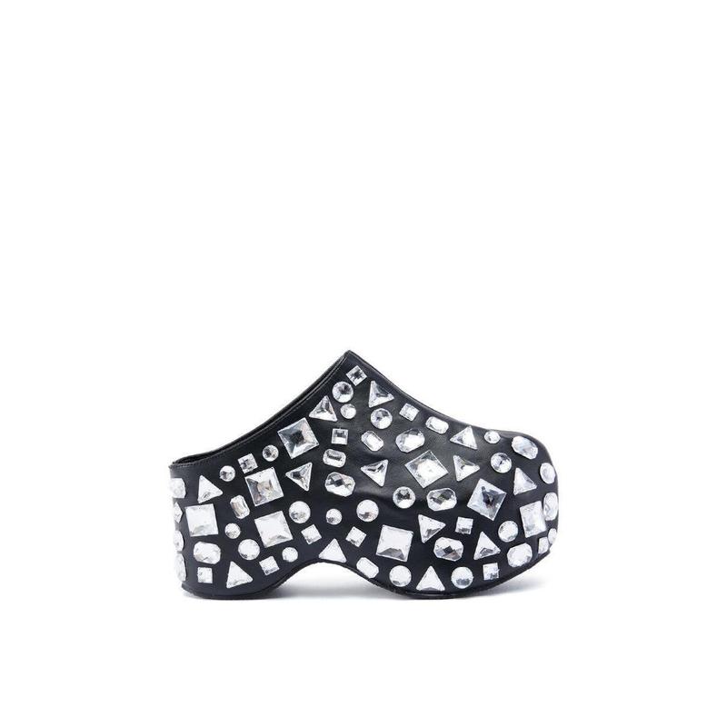 AZALEA WANG CIMMARON GEM EMBELLISHED CLOG IN BLACK