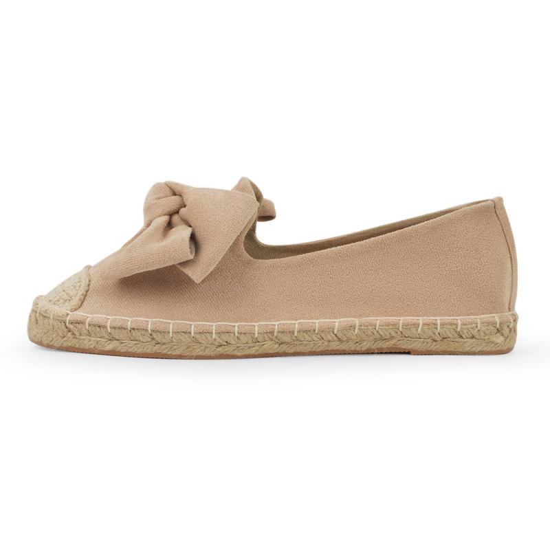 MUSSHOE Espadrilles for Women Dressy Bow Flats Shoes Women