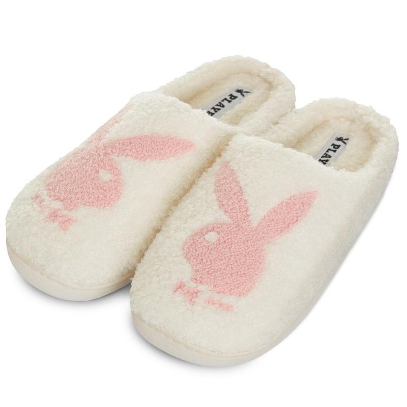 Playboy Womens Slippers Gifts for Women Extra Cozy Fuzzy House Slippers Slip On