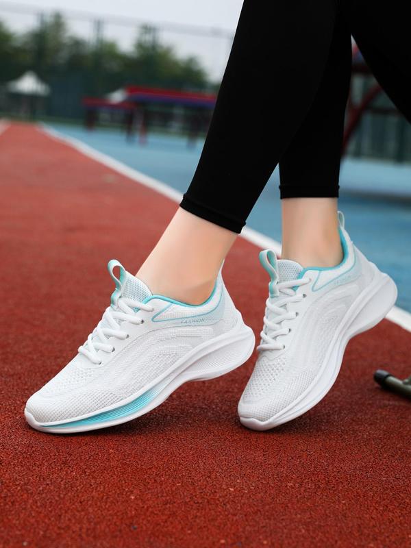 Women's Fashionable Lace Up Low Top Sneakers, Casual Comfortable Sports Running Shoes for Daily Wear, Female All-match Round Toe Shoes for Daily Wear