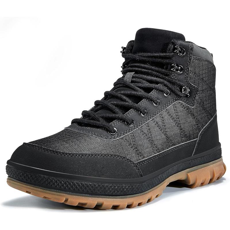 Men's Snow Boots Lightweight Waterproof Winter Boots Fur Lined Anti-slip Cold Weather Shoes