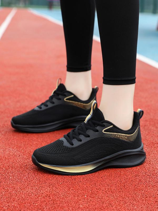 Women's Fashionable Lace Up Low Top Sneakers, Casual Comfortable Sports Running Shoes for Daily Wear, Female All-match Round Toe Shoes for Daily Wear