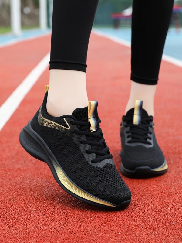 Women's Fashionable Lace Up Low Top Sneakers, Casual Comfortable Sports Running Shoes for Daily Wear, Female All-match Round Toe Shoes for Daily Wear