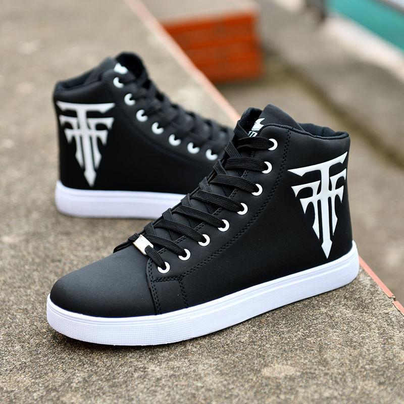 Europe and the United States high-top board shoes men's summer 2024 new fashion breathable casual shoes with soft bottom men's shoes