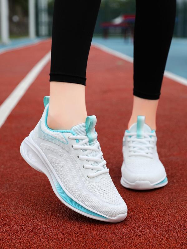 Women's Fashionable Lace Up Low Top Sneakers, Casual Comfortable Sports Running Shoes for Daily Wear, Female All-match Round Toe Shoes for Daily Wear