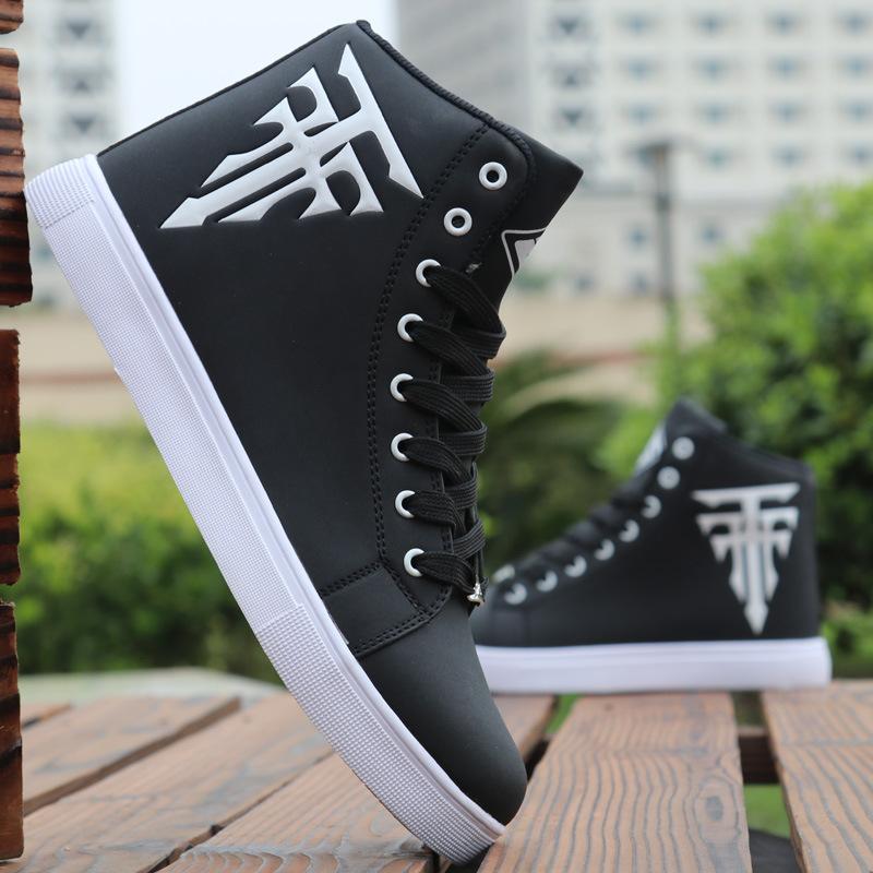 Europe and the United States high-top board shoes men's summer 2024 new fashion breathable casual shoes with soft bottom men's shoes