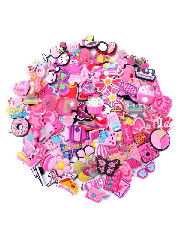 Random Cartoon Shoe Charms, 1 Box Cute Shoe Decoration, Shoes Decorations for Kids & Adults