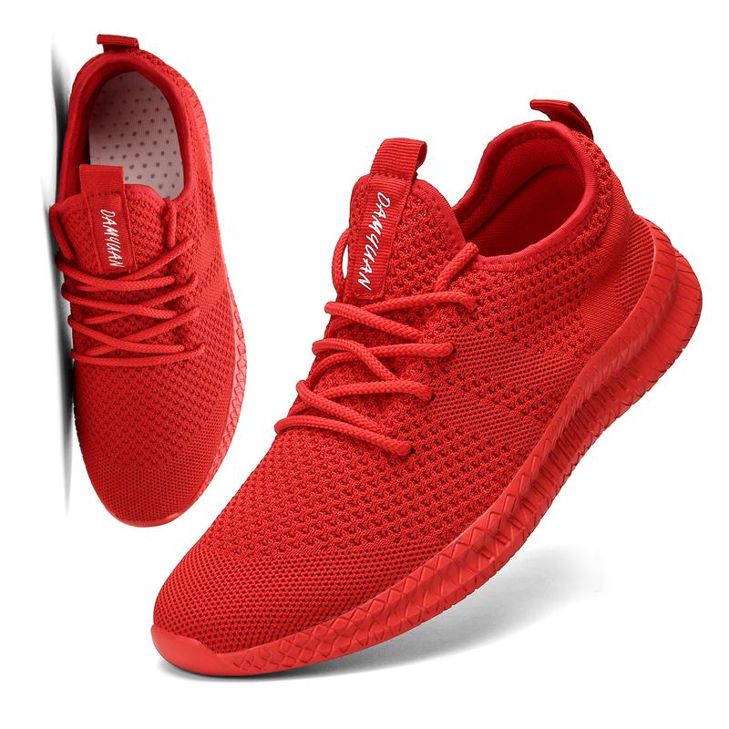 Men's Non Slip Running Shoes Ultra Light Breathable Casual Walking Shoes Fashion Sneakers Mesh Workout Sports Shoes