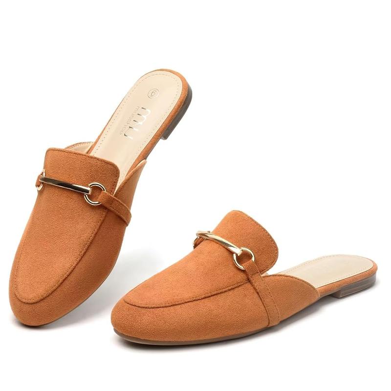 MUSSHOE Mules for Women Flats Comfortable Slip on Women Mules Backless Loafers