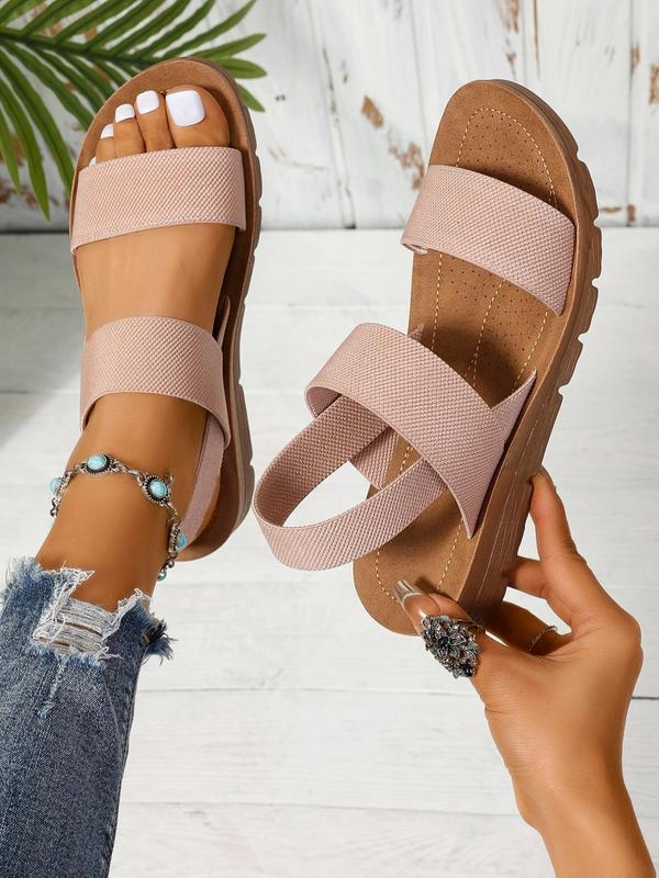 Women's Summer 2024 Fashion Slingback Sandals, Sandals for Women, Casual Comfort Sandals for Outdoor Beach Parties, Girl's Simple Walking Shoes Back To School Sandalias Para Mujer, Vacation Outfits