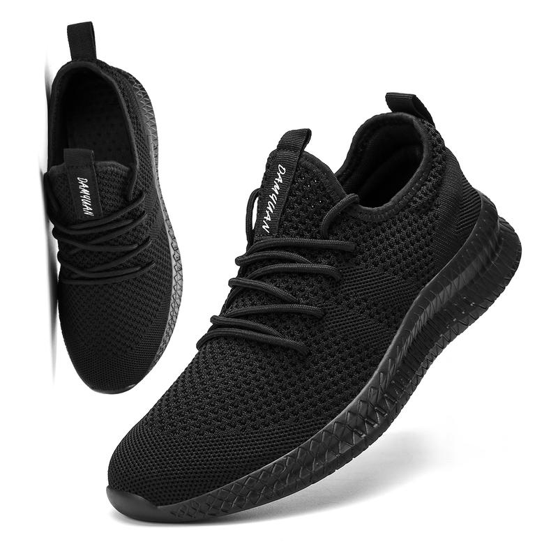 Men's Non Slip Running Shoes Ultra Light Breathable Casual Walking Shoes Fashion Sneakers Mesh Workout Sports Shoes