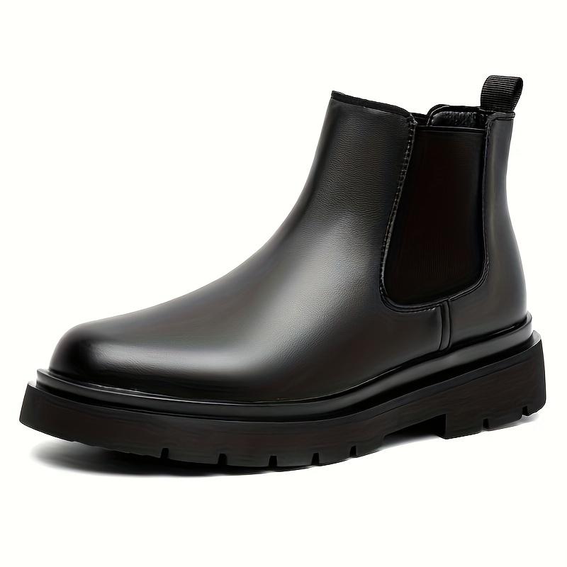 Men's Fashion Chelsea Boots, Non-Slip Eeucc Booties, Thick Bottom Outdoor Spring and Autumn