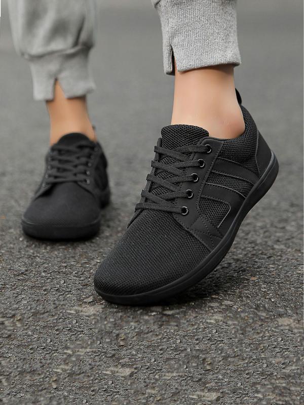 Women's Simple Lightweight Running Shoes, Casual Comfortable Lace Up Sneakers, Breathable Comfortable Sports Shoes for Daily Back To School Wear