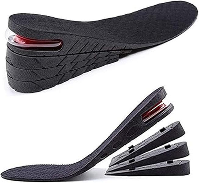 3 Layer Height Increase Insoles for Men and Women - 3cm-6cm Taller Heel Insert for Footwear Comfort