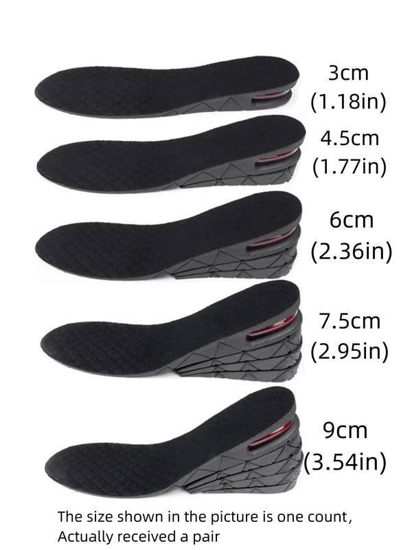 Invisible Height Increasing Removable Insole, Comfortable Shoes Insert for Mid Top Shoes Mid Top Sports Shoes, Shock Absorption Shoes Insert for Men Women