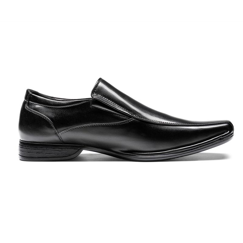 Bruno Marc Men's Cuban Heel Square Toe Loafers Dress Shoes for Formal Work and Casual Weekends