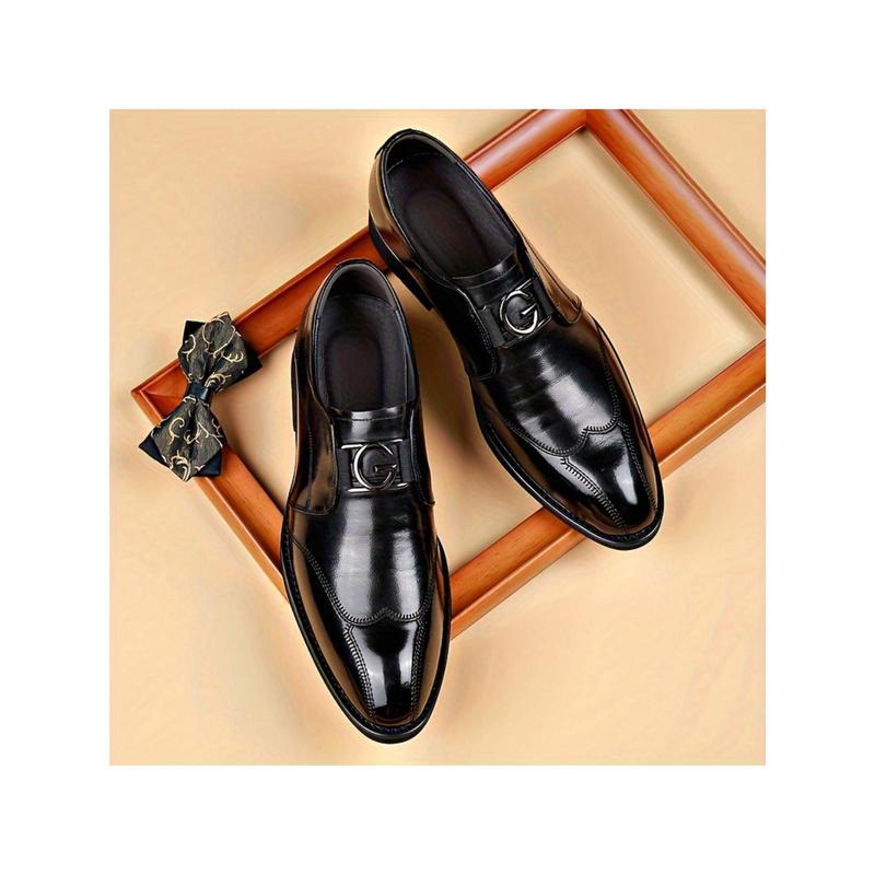 Stylish Slip-On Oxford Dress Shoes For Men - Perfect For Formal, Casual, Business, Weddings & Work - Lace-Up Design - Classic & Contemporary.