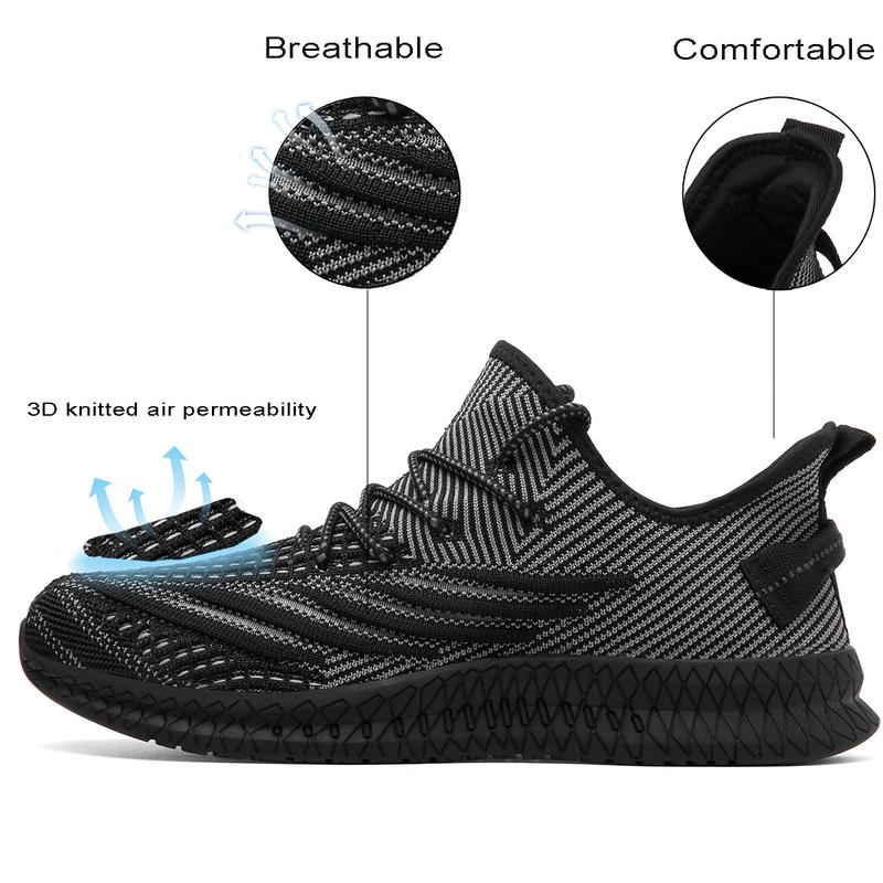 VNANV Mens sneakers Running Shoes Oversize 14 15 16 17 18 Men's Shoes Fashion Sneakers Lightweight Breathable Mesh Fitness Tennis Shoes Comfortable Sneakers Mens Halloween shoes that make you taller Black Friday mens  sneakers