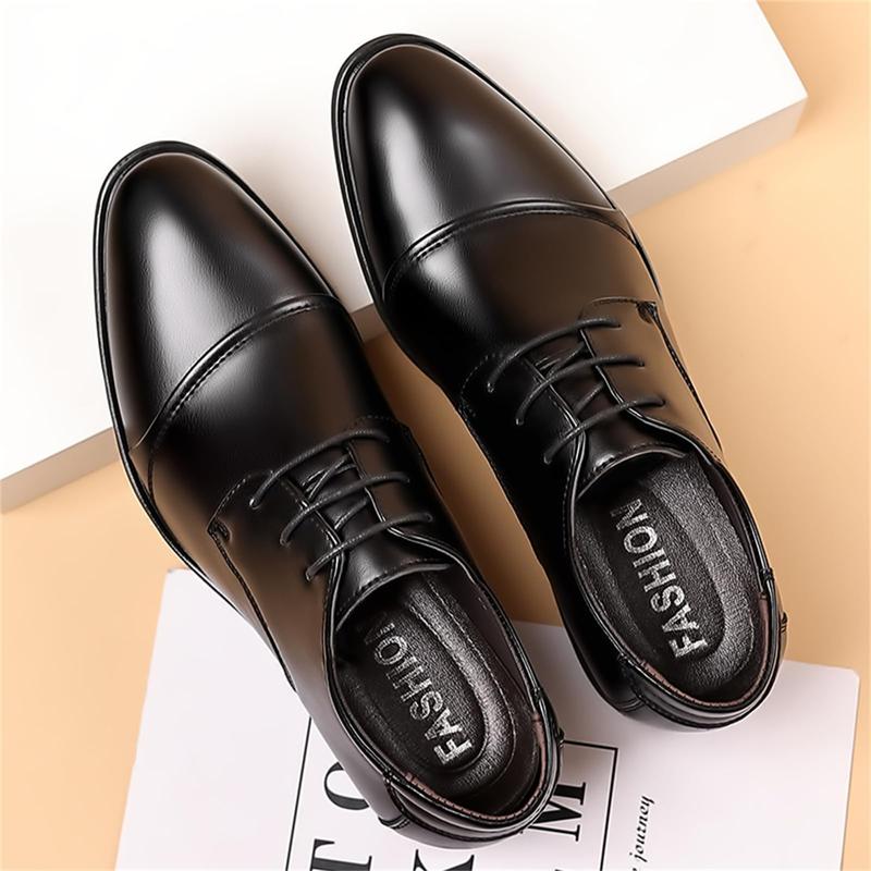 Men's Dress Shoes Classic Modern Formal Business Oxford Casual Comfortable Tuxedo Lace-Up Derbys Shoes for Men