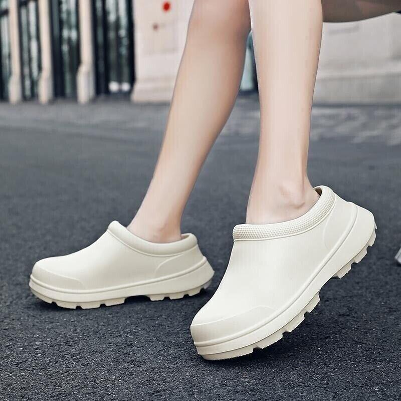 Women Men Chef Shoes Kitchen Skid Non-slip Oil-resistant Waterproof Work Shoes