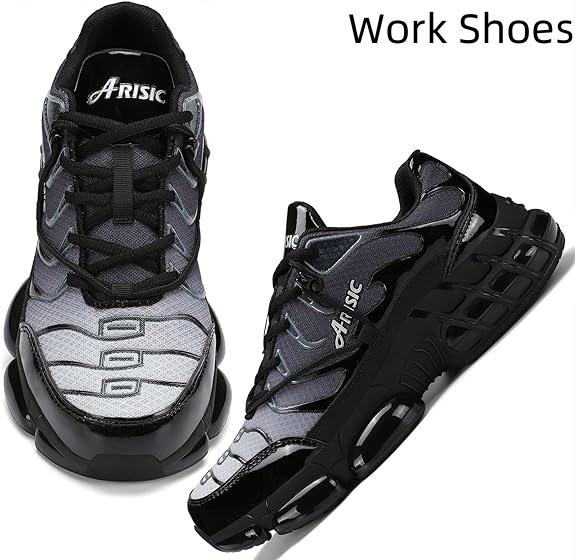 Live Offer-Steel Toe Shoes for Men Women NonSlip Work Shoes Indestructible SteelToe Sneakers Lightweight CompositeToe Safety Shoes men