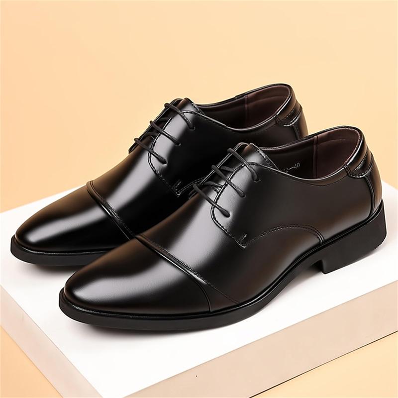 Men's Dress Shoes Classic Modern Formal Business Oxford Casual Comfortable Tuxedo Lace-Up Derbys Shoes for Men