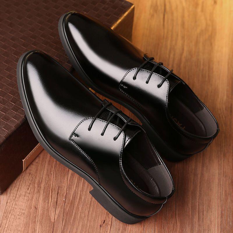 Mens Classic Formal Oxford Lace Up Wedding Pointed Toe Dress Shoes Footwear Office