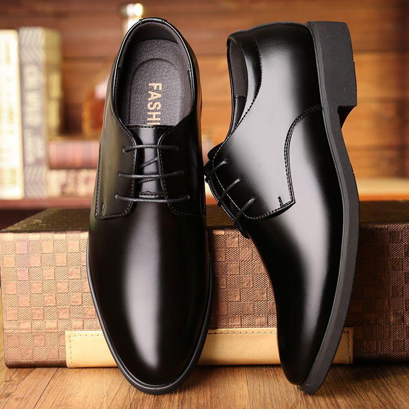 Mens Classic Formal Oxford Lace Up Wedding Pointed Toe Dress Shoes Footwear Office