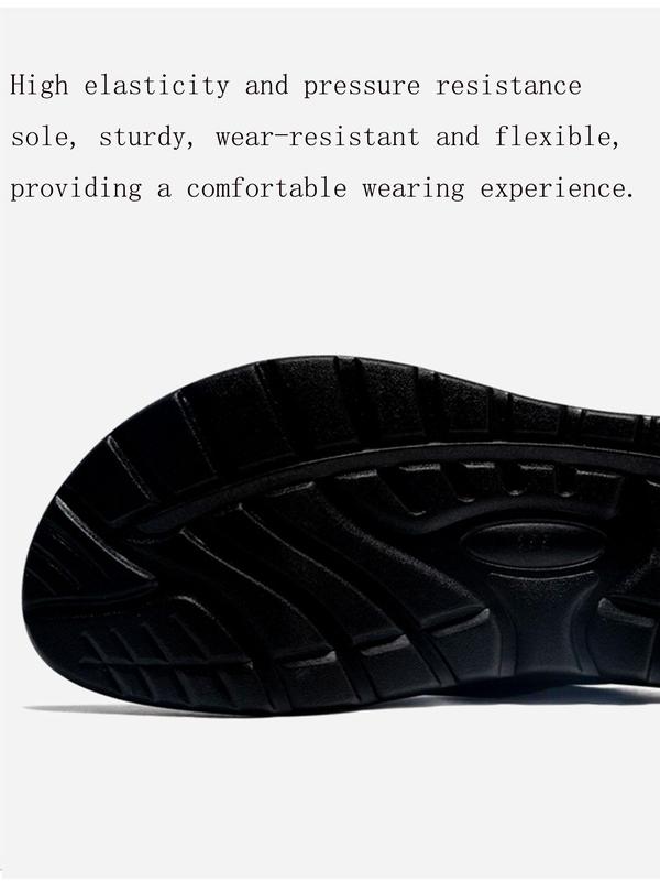 Men's Casual Fashion Plain Criss Cross Design Slippers for Summer, Lightweight Comfortable Walking Shoes for Vacation Beach, Non-slip Slippers for Indoor & Outdoor Wear