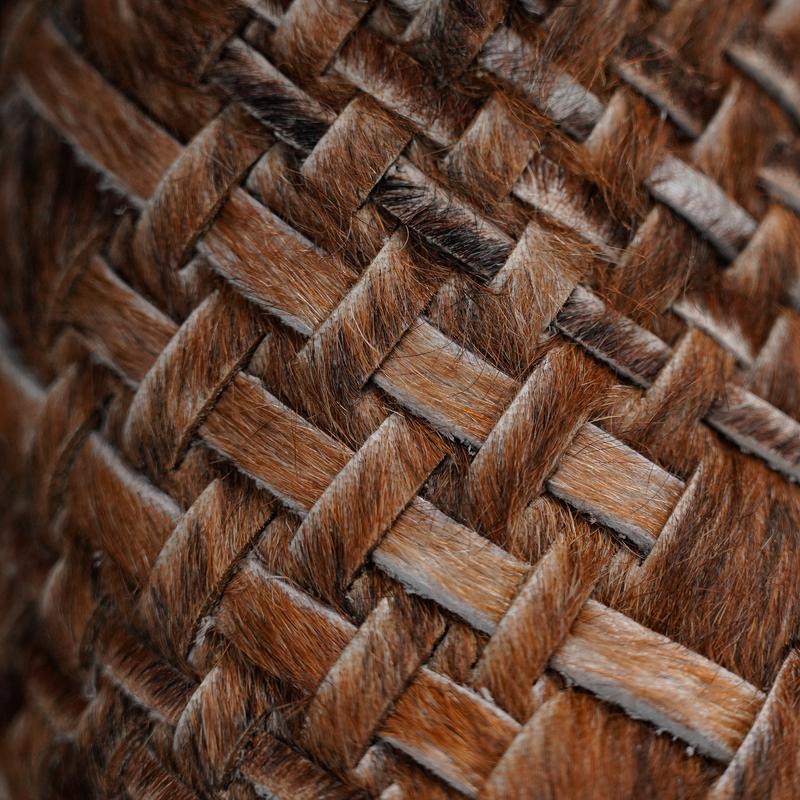 Hair on Hide Basketweave – Square Toe