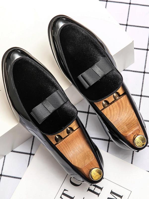 Men's Business Solid Color Slip on Dress Shoes, Fashionable Pointed Toe Loafer Shoes for Work Office, Male All-match Commuter Shoes for Daily Wear