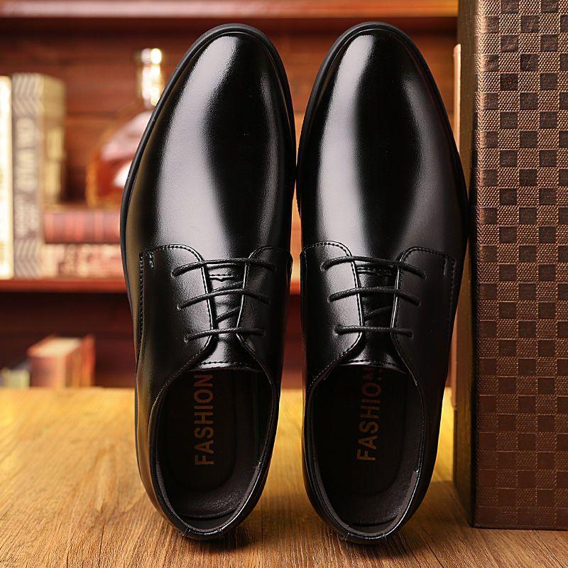 Mens Classic Formal Oxford Lace Up Wedding Pointed Toe Dress Shoes Footwear Office