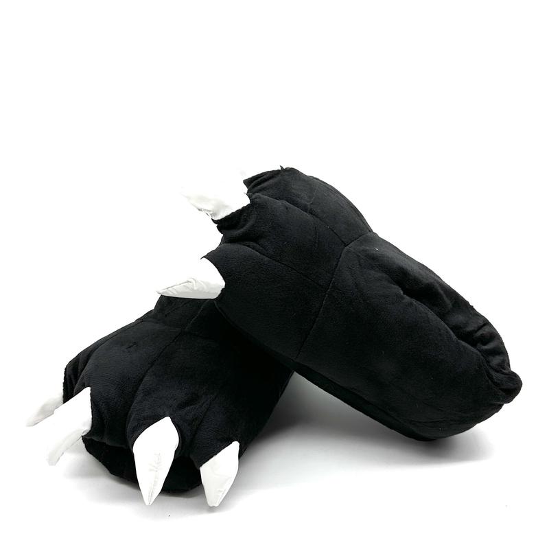 All-Season Men's Dinosaur Claw Slippers with Cozy Fleece Lining - Trendy, Comfortable Indoor Footwear for Party & Home