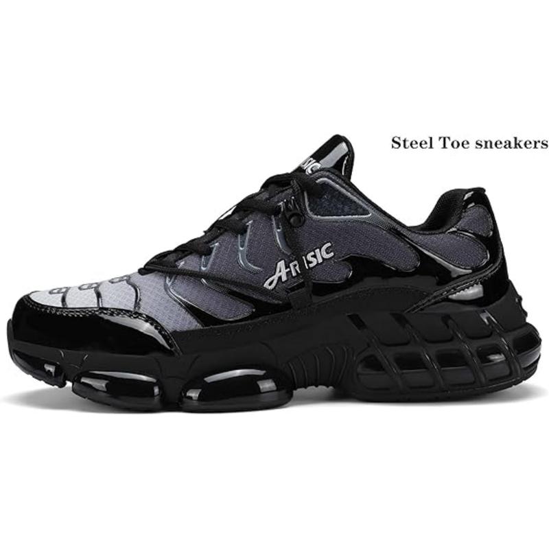 Live Offer-Steel Toe Shoes for Men Women NonSlip Work Shoes Indestructible SteelToe Sneakers Lightweight CompositeToe Safety Shoes men