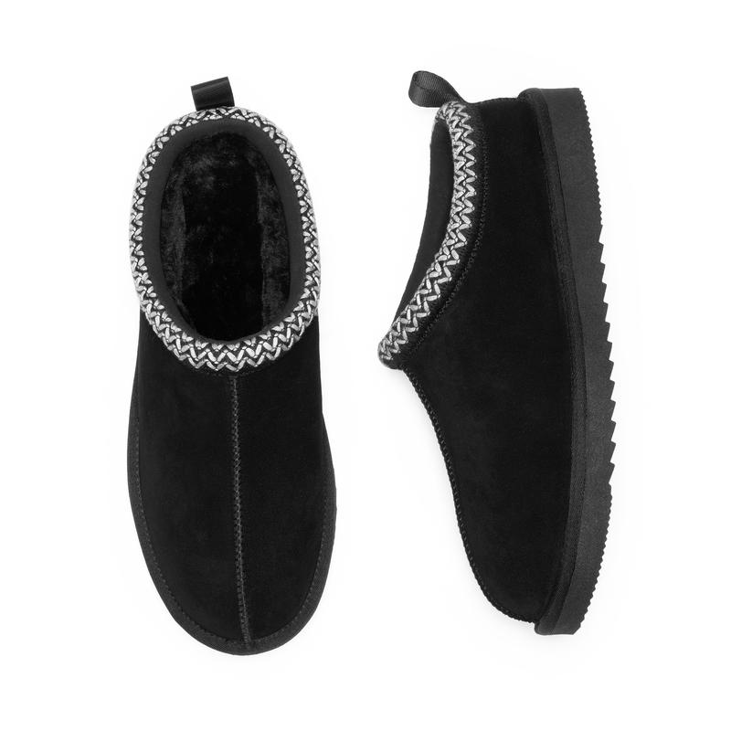 DREAM PAIRS [FuzzyEasy] Men's Suede Fur Slippers