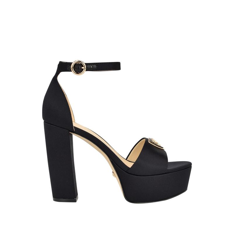 GUESS Female Setone Satin Signature Platform Heels