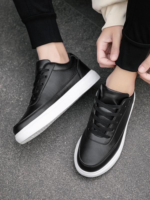 Men's Fashionable Lace Up Low Top Skate Shoes, Casual Comfortable Non-slip Sneakers, Trendy All-match Sneakers for Daily Wear