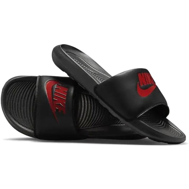 Men's Nike Victori One Slide Black University Red-Black (CN9675 004)