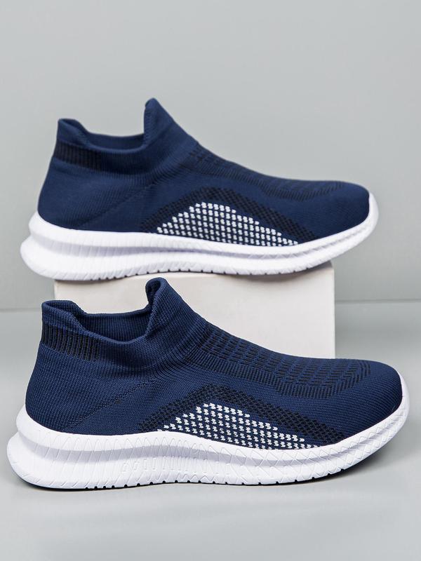 Men's Casual Breathable Mesh Slip on Sneakers, Lightweight Comfortable Sports Running Designer Shoes, All-match Minimalist Sports Shoes for Daily Wear