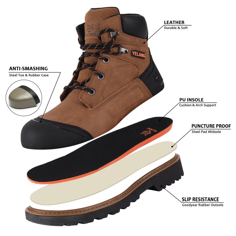 Waterproof Steel Composite Toe Boots for Men 6