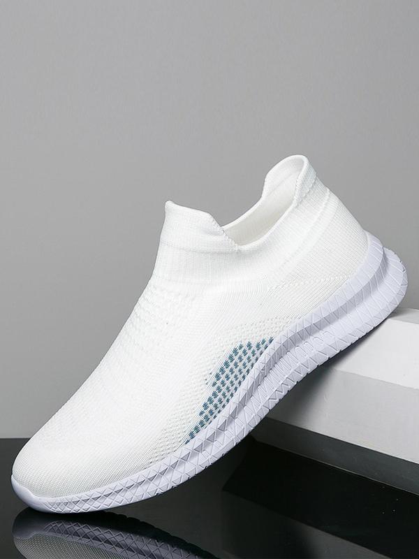 Men's Casual Breathable Mesh Slip on Sneakers, Lightweight Comfortable Sports Running Designer Shoes, All-match Minimalist Sports Shoes for Daily Wear