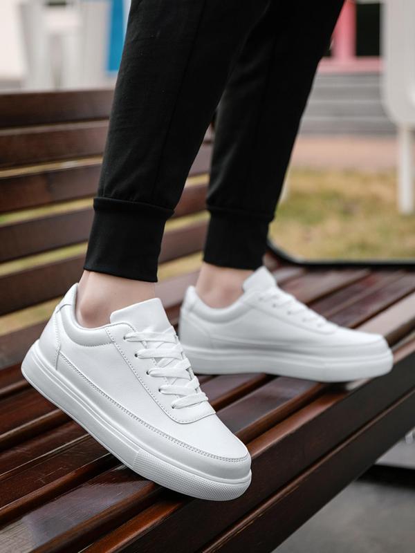 Men's Fashionable Lace Up Low Top Skate Shoes, Casual Comfortable Non-slip Sneakers, Trendy All-match Sneakers for Daily Wear